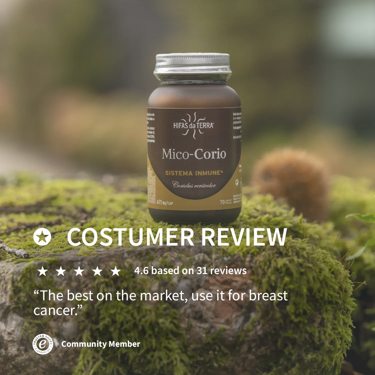 Mico-Corio (Coriolus extract) capsules