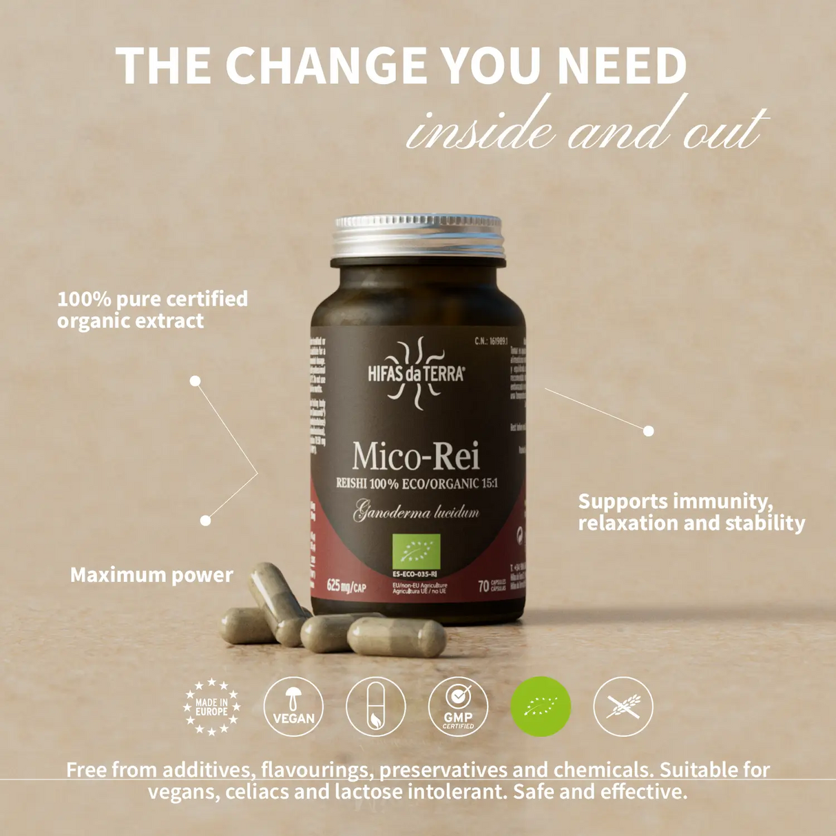 Mico Rei (Reishi extract) capsules