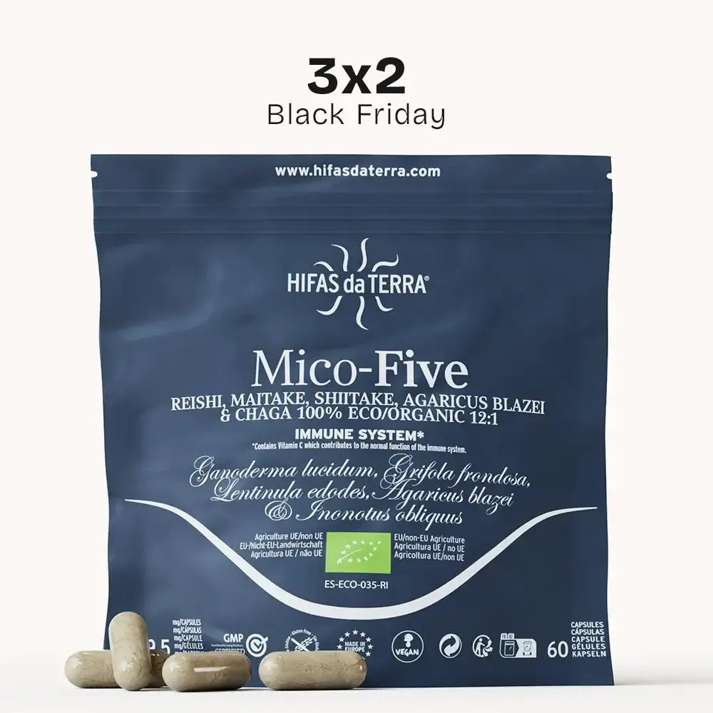 Mico Five (Chaga, Reishi, Maitake, Shiitake, Sun mushroom) Capsules