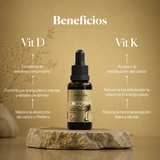 Beneficios de CocoVit D+K2: vitaminas D3 y K2 líquidas | Hifas da Terra