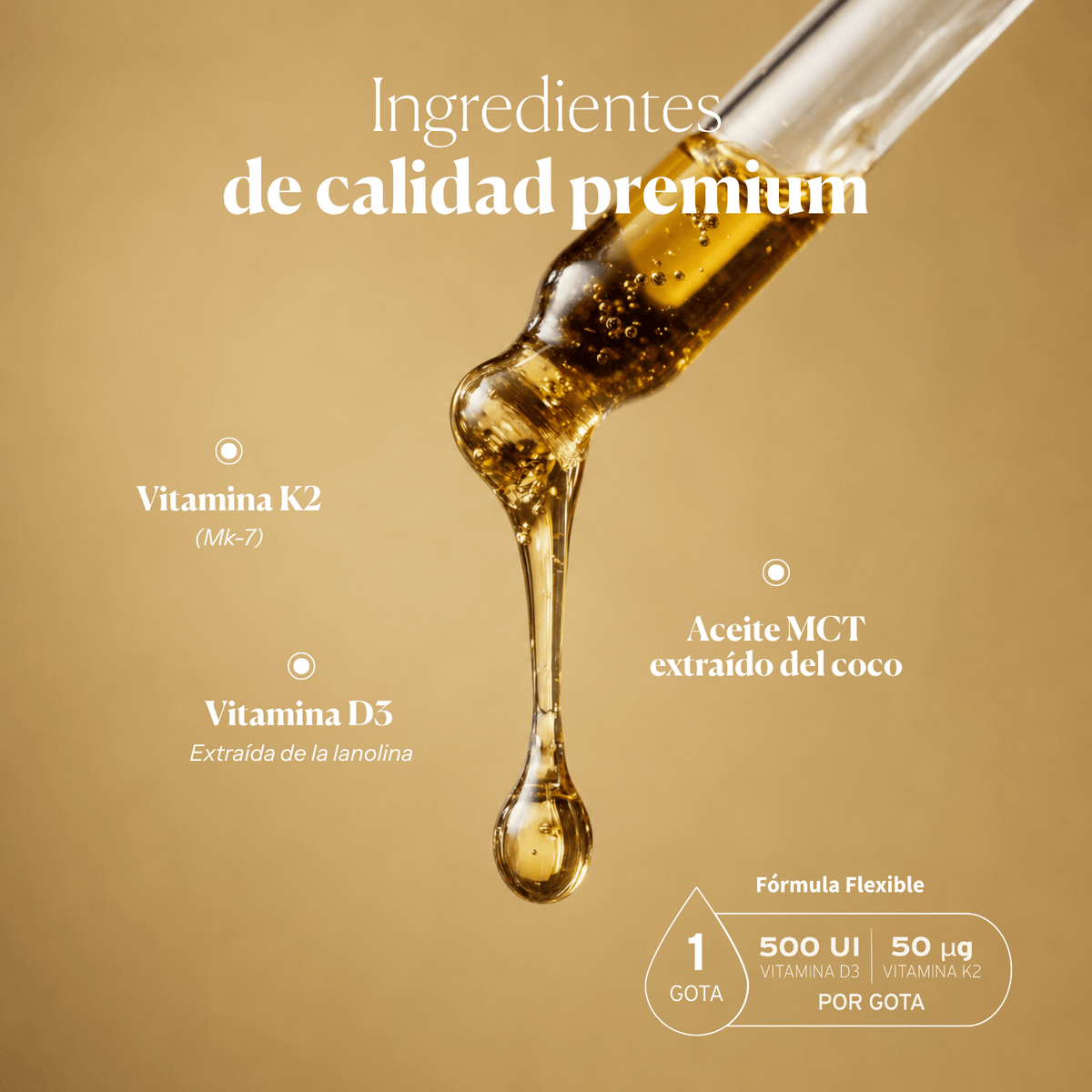 Beneficios de CocoVit D+K2: vitaminas D3 y K2 líquidas | Hifas da Terra