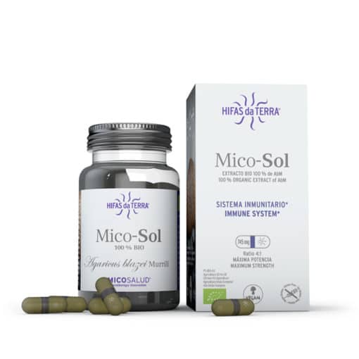 Mico-Sol Agaricus blazei organic extract 30 capsules - Hifas da Terra